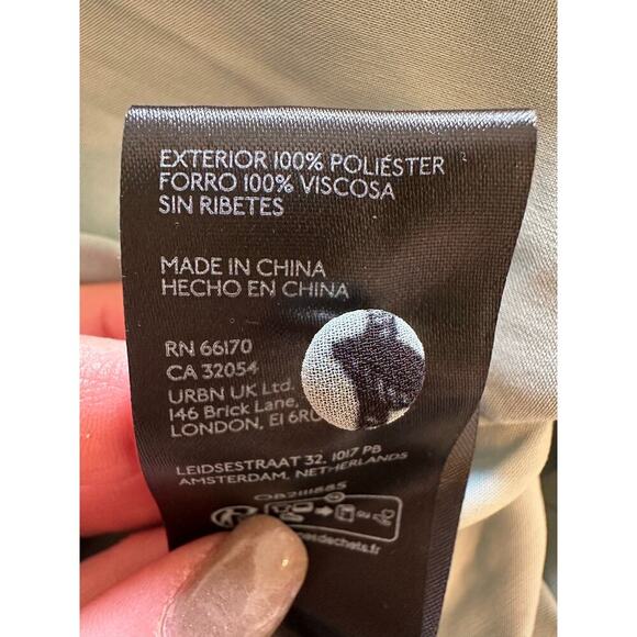 Anthropologie BHLDN Camila Long-Sleeve Chiffon Mini Dress Size Medium - Picture 14 of 16